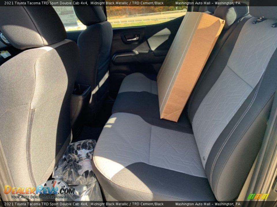 2021 Toyota Tacoma TRD Sport Double Cab 4x4 Midnight Black Metallic / TRD Cement/Black Photo #23