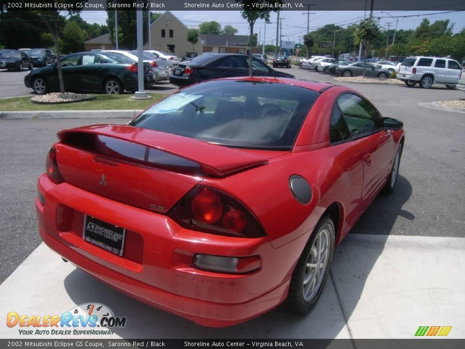 2002 Mitsubishi Eclipse GS Coupe Saronno Red / Black Photo #4