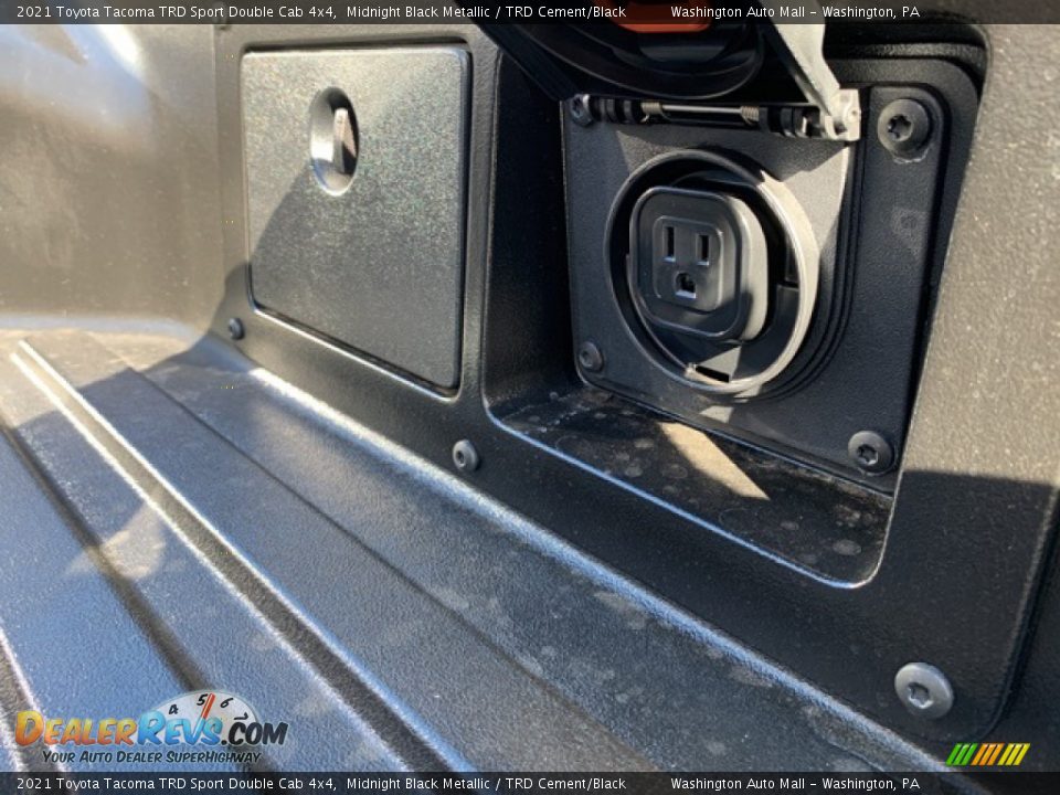 2021 Toyota Tacoma TRD Sport Double Cab 4x4 Midnight Black Metallic / TRD Cement/Black Photo #27
