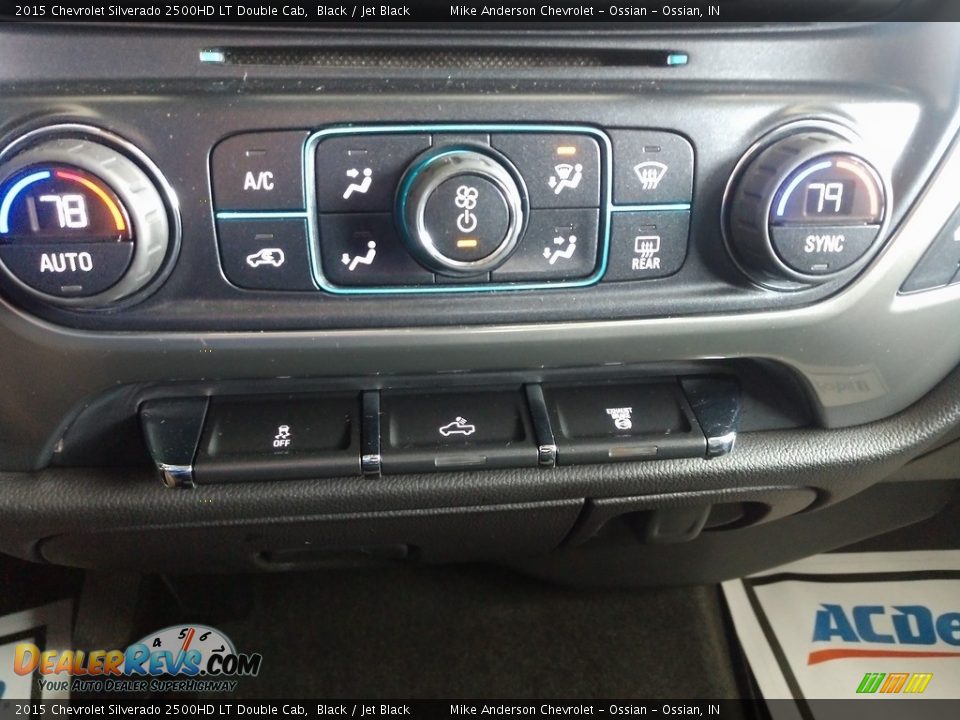 2015 Chevrolet Silverado 2500HD LT Double Cab Black / Jet Black Photo #30