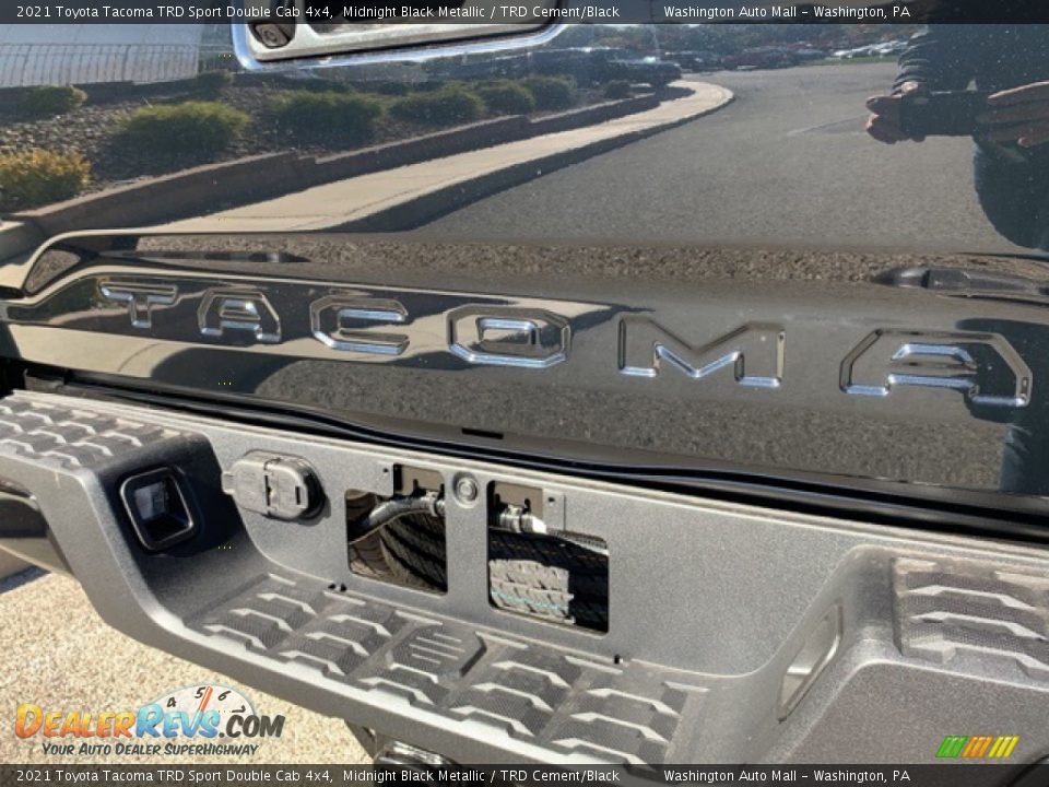 2021 Toyota Tacoma TRD Sport Double Cab 4x4 Midnight Black Metallic / TRD Cement/Black Photo #30