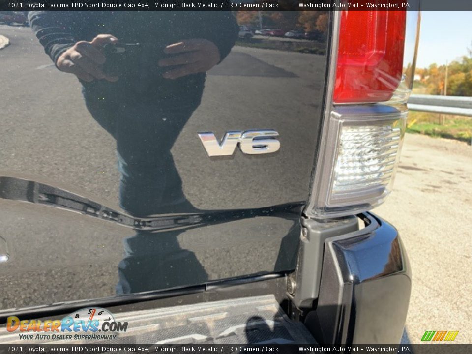 2021 Toyota Tacoma TRD Sport Double Cab 4x4 Midnight Black Metallic / TRD Cement/Black Photo #31