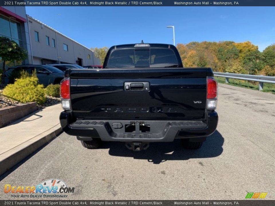 2021 Toyota Tacoma TRD Sport Double Cab 4x4 Midnight Black Metallic / TRD Cement/Black Photo #32
