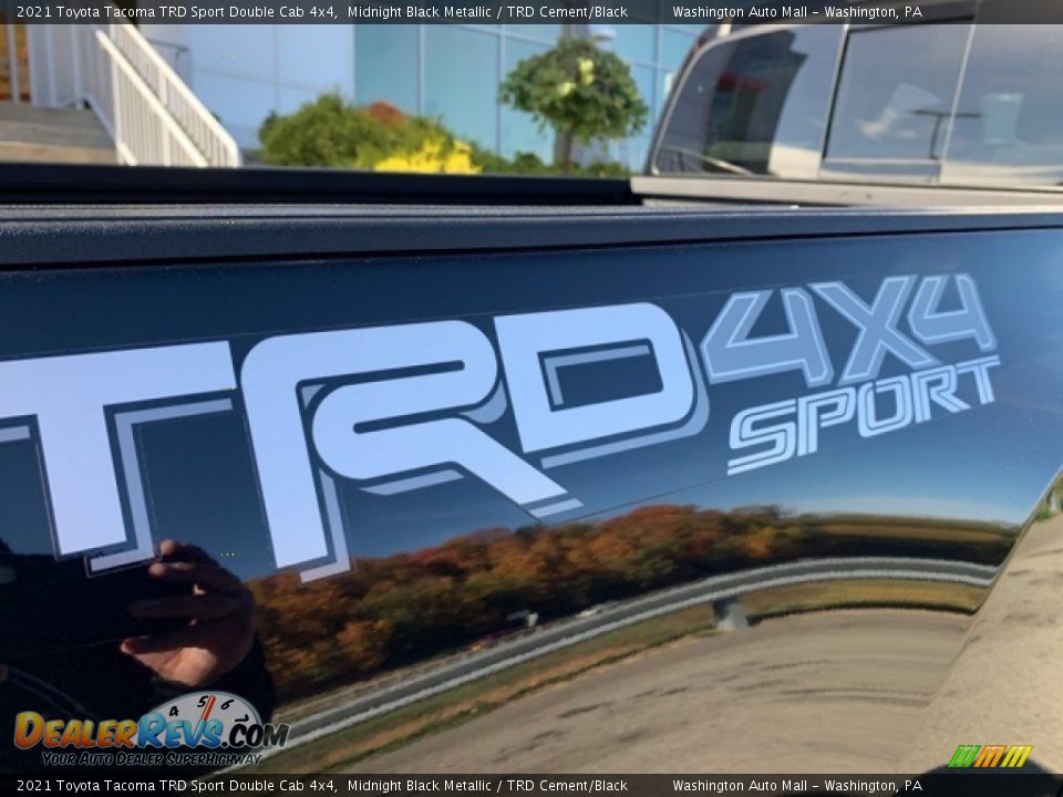 2021 Toyota Tacoma TRD Sport Double Cab 4x4 Midnight Black Metallic / TRD Cement/Black Photo #33
