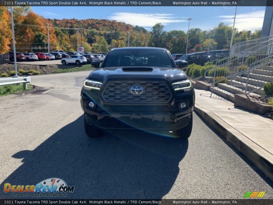 2021 Toyota Tacoma TRD Sport Double Cab 4x4 Midnight Black Metallic / TRD Cement/Black Photo #35