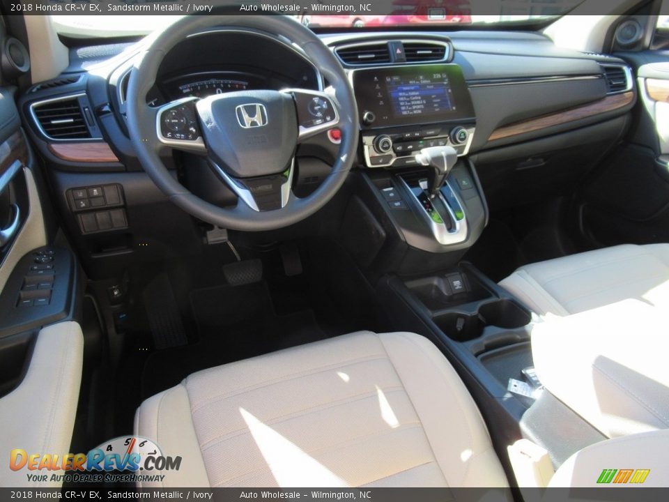 2018 Honda CR-V EX Sandstorm Metallic / Ivory Photo #15