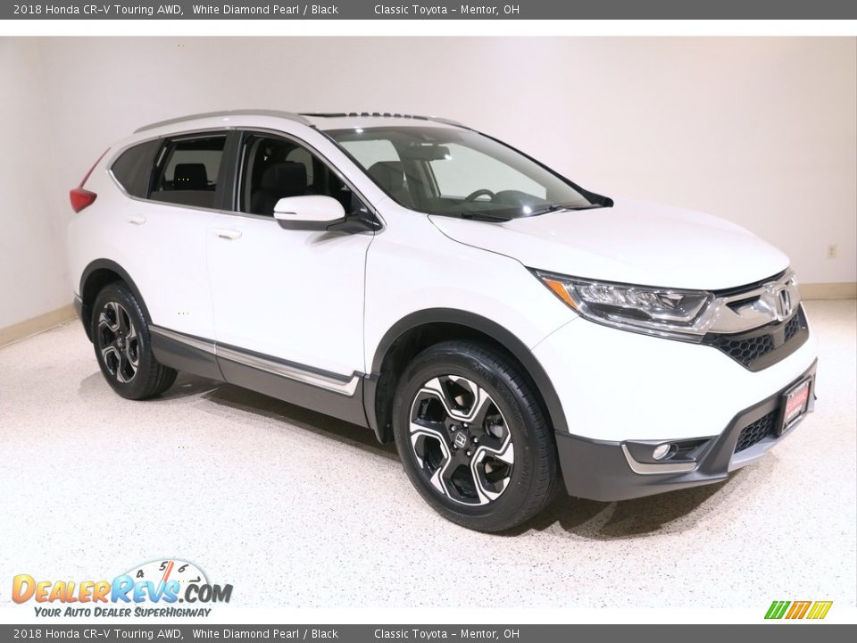 2018 Honda CR-V Touring AWD White Diamond Pearl / Black Photo #1