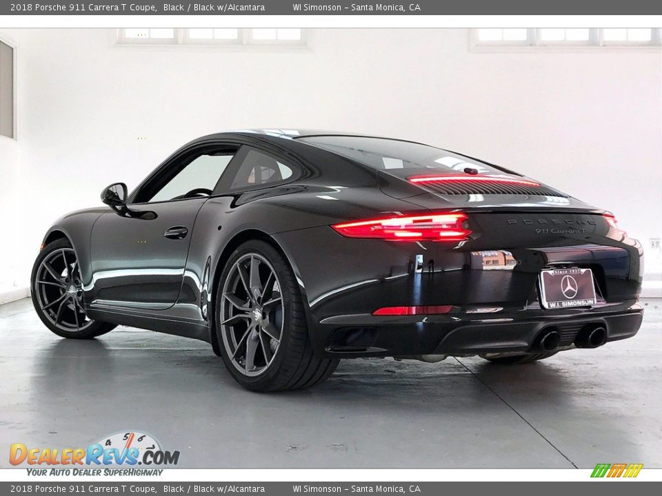 2018 Porsche 911 Carrera T Coupe Black / Black w/Alcantara Photo #10