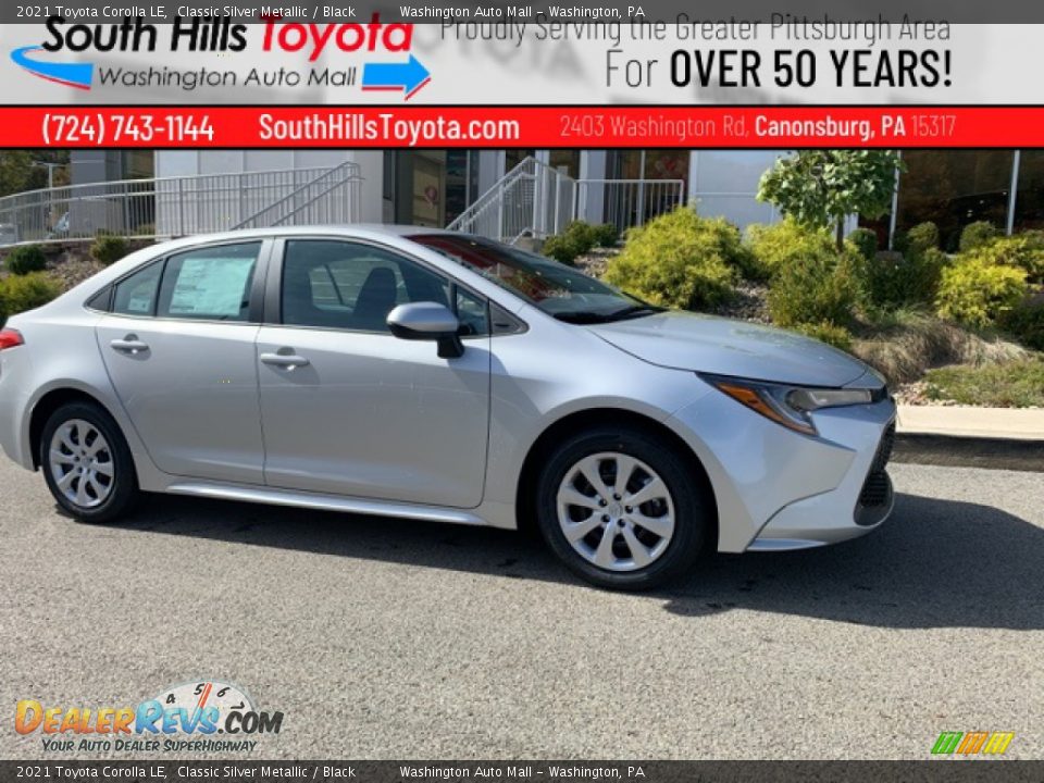 2021 Toyota Corolla LE Classic Silver Metallic / Black Photo #1