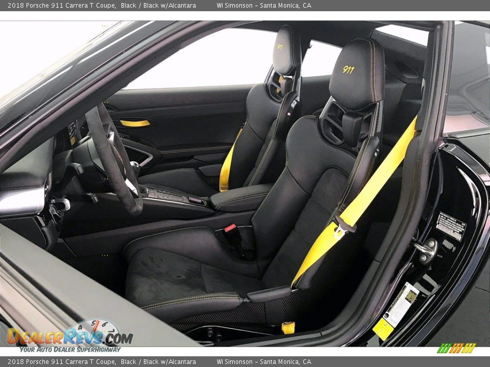 Black w/Alcantara Interior - 2018 Porsche 911 Carrera T Coupe Photo #18