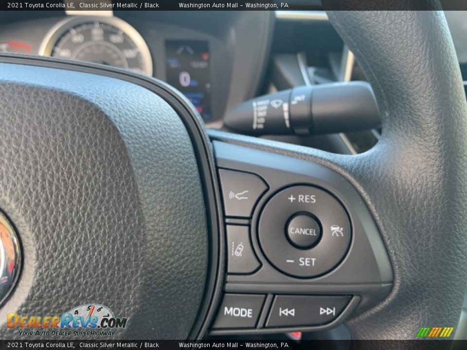2021 Toyota Corolla LE Classic Silver Metallic / Black Photo #7