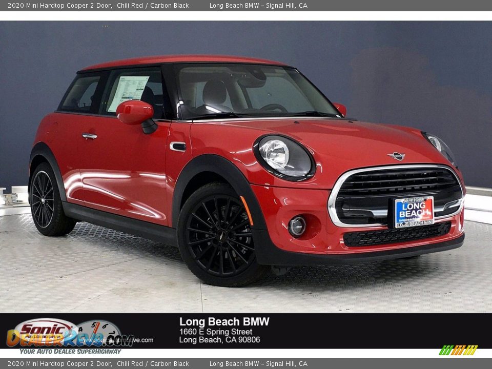 2020 Mini Hardtop Cooper 2 Door Chili Red / Carbon Black Photo #1