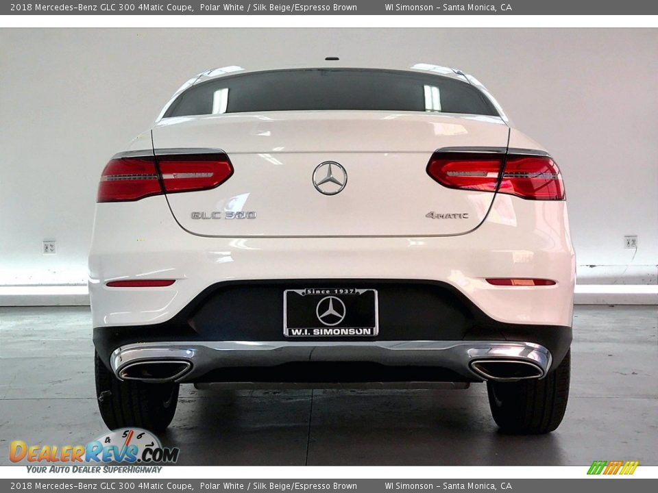 2018 Mercedes-Benz GLC 300 4Matic Coupe Polar White / Silk Beige/Espresso Brown Photo #3