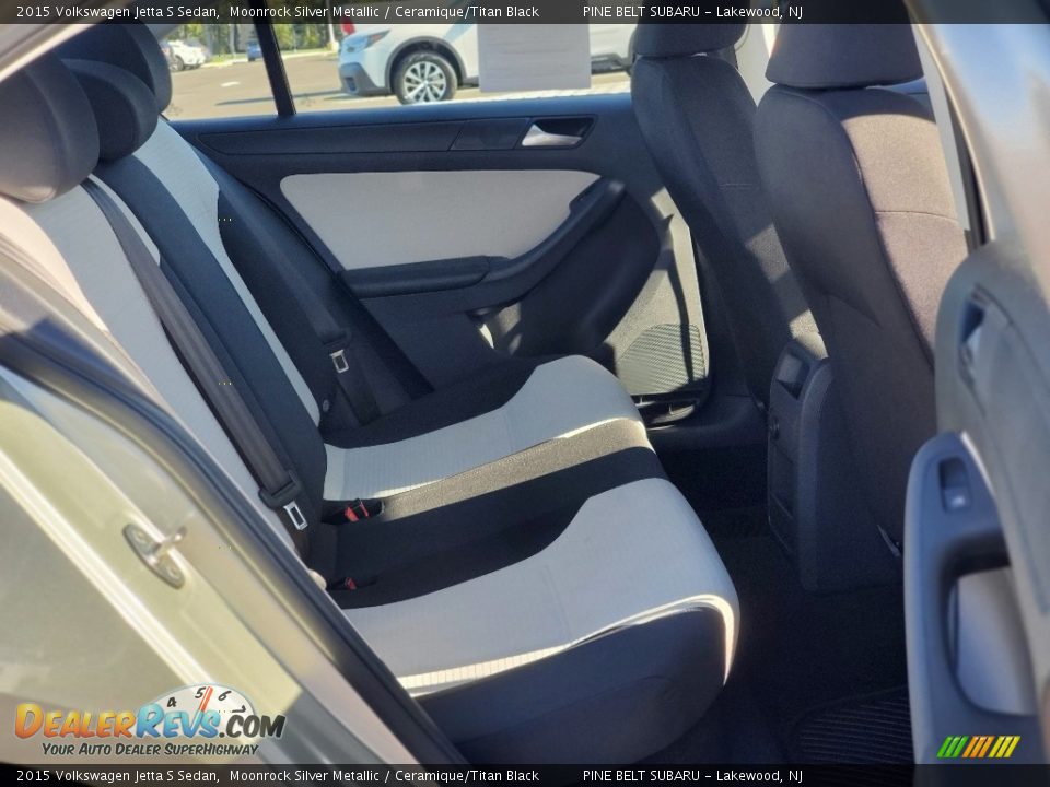 Rear Seat of 2015 Volkswagen Jetta S Sedan Photo #25
