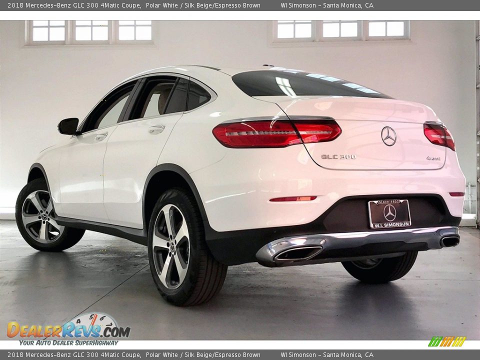 2018 Mercedes-Benz GLC 300 4Matic Coupe Polar White / Silk Beige/Espresso Brown Photo #10