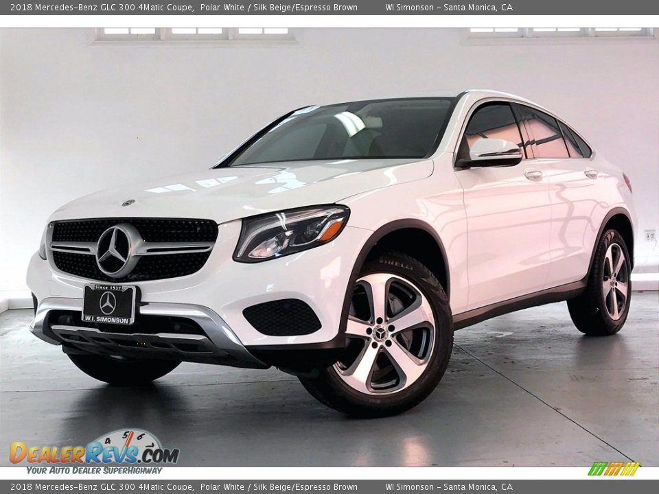 2018 Mercedes-Benz GLC 300 4Matic Coupe Polar White / Silk Beige/Espresso Brown Photo #12