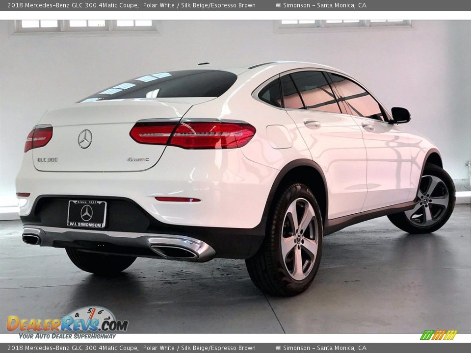 2018 Mercedes-Benz GLC 300 4Matic Coupe Polar White / Silk Beige/Espresso Brown Photo #13