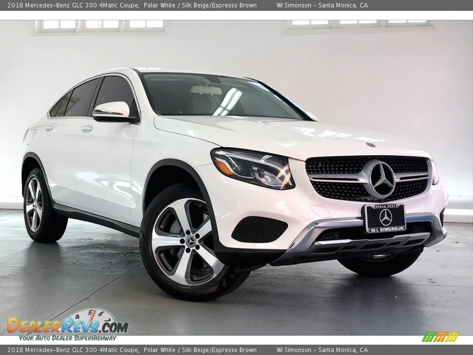 2018 Mercedes-Benz GLC 300 4Matic Coupe Polar White / Silk Beige/Espresso Brown Photo #34