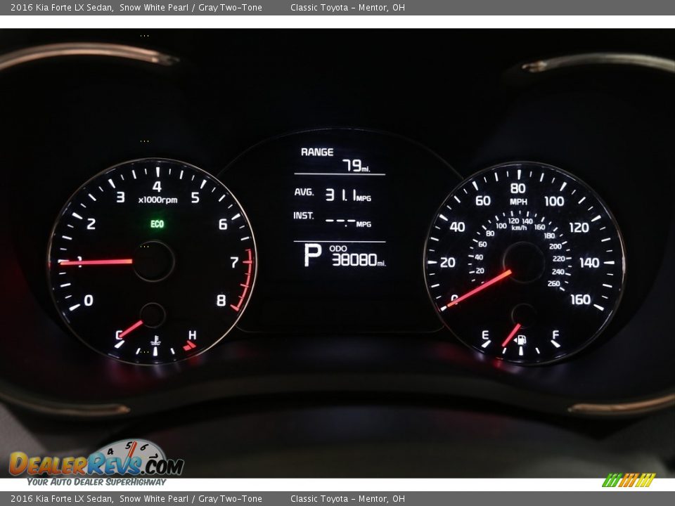 2016 Kia Forte LX Sedan Gauges Photo #10