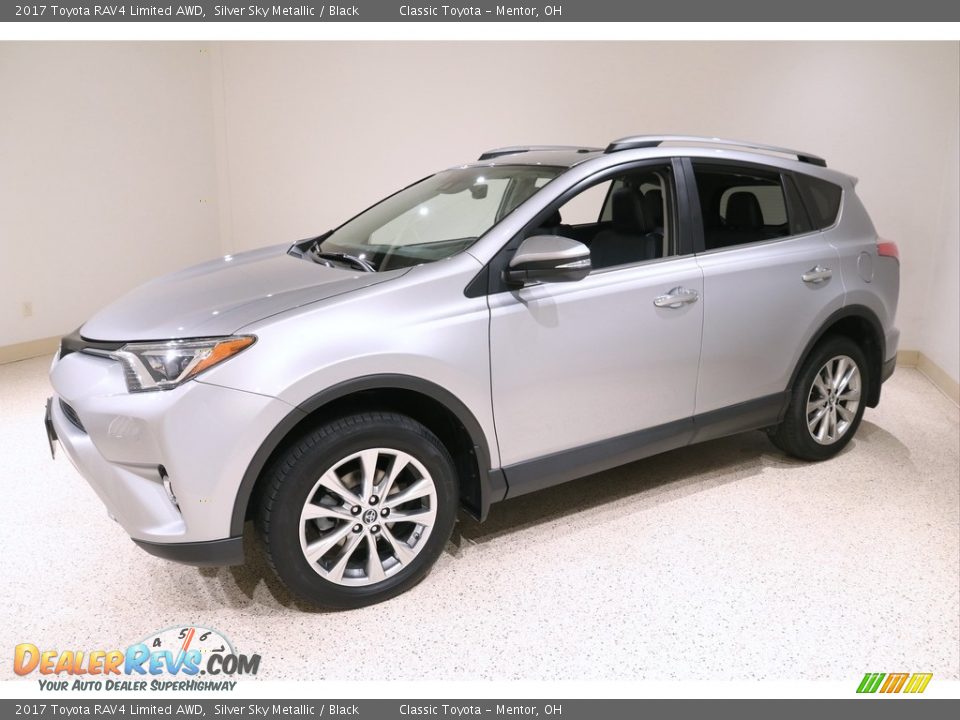 2017 Toyota RAV4 Limited AWD Silver Sky Metallic / Black Photo #3