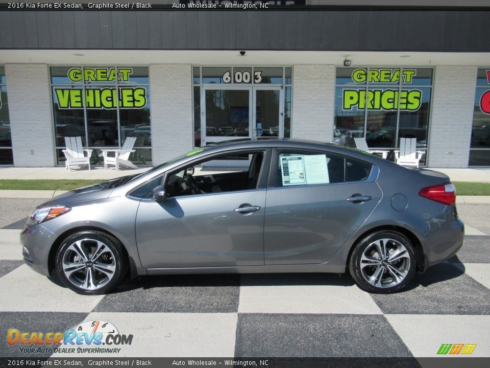 2016 Kia Forte EX Sedan Graphite Steel / Black Photo #1