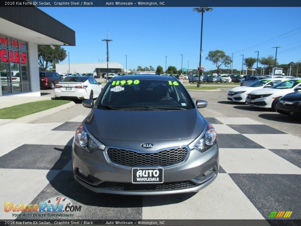 2016 Kia Forte EX Sedan Graphite Steel / Black Photo #2