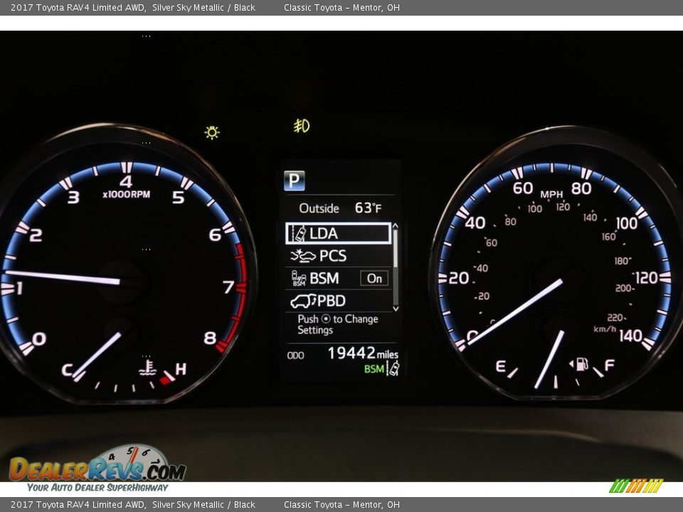 2017 Toyota RAV4 Limited AWD Silver Sky Metallic / Black Photo #9