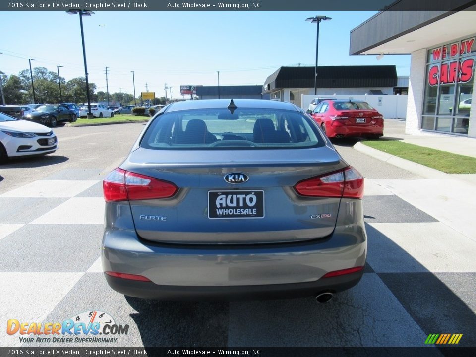 2016 Kia Forte EX Sedan Graphite Steel / Black Photo #4