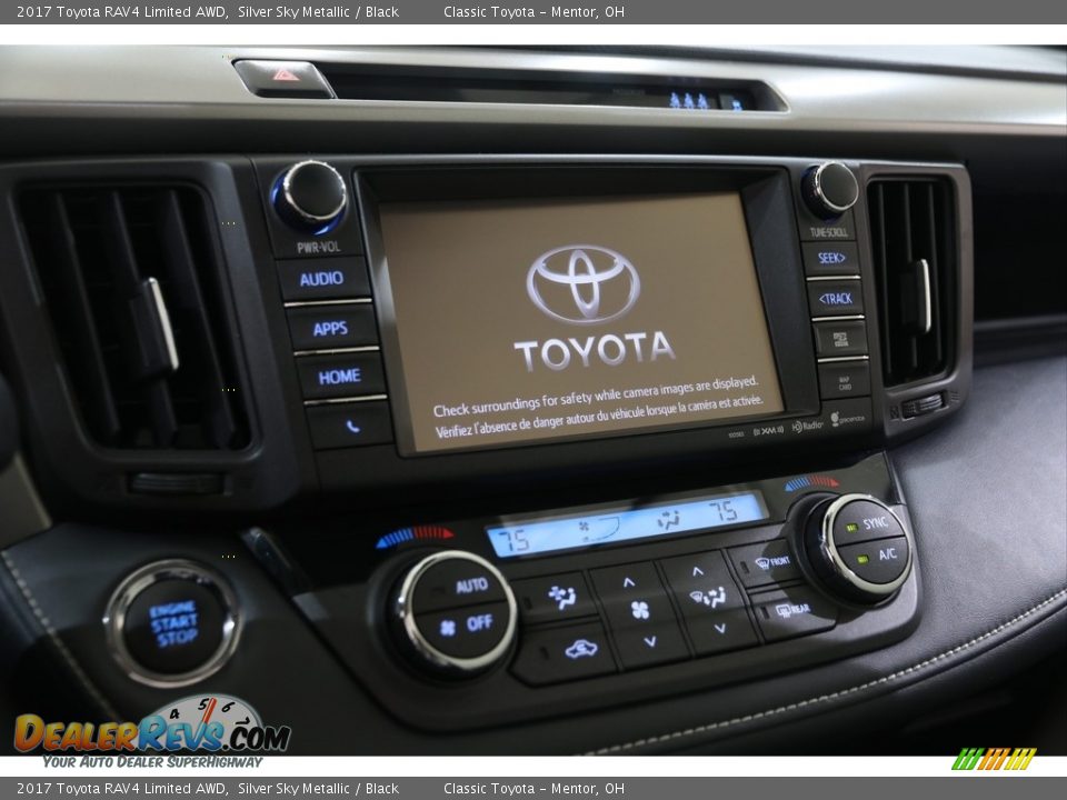 2017 Toyota RAV4 Limited AWD Silver Sky Metallic / Black Photo #12