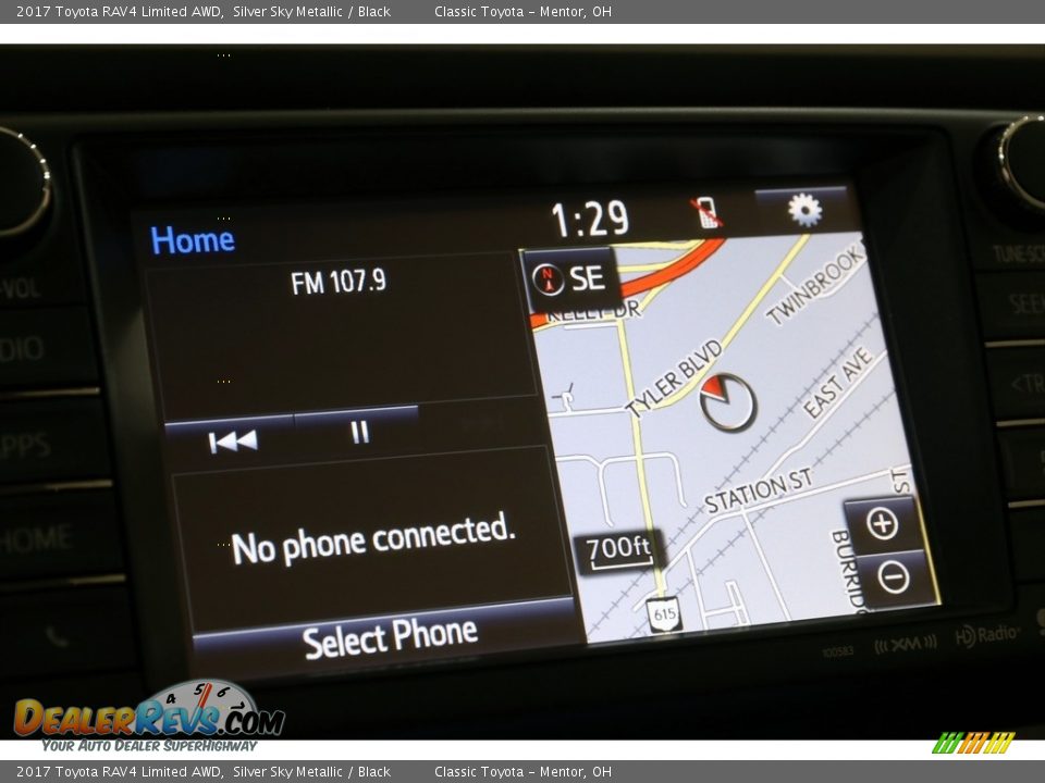 2017 Toyota RAV4 Limited AWD Silver Sky Metallic / Black Photo #13