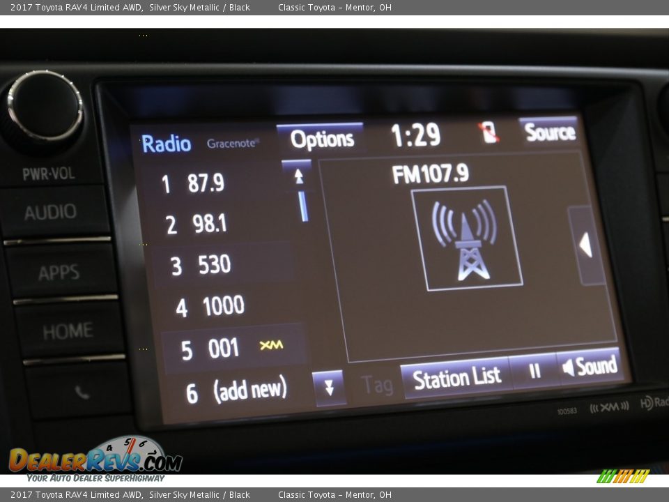 2017 Toyota RAV4 Limited AWD Silver Sky Metallic / Black Photo #14