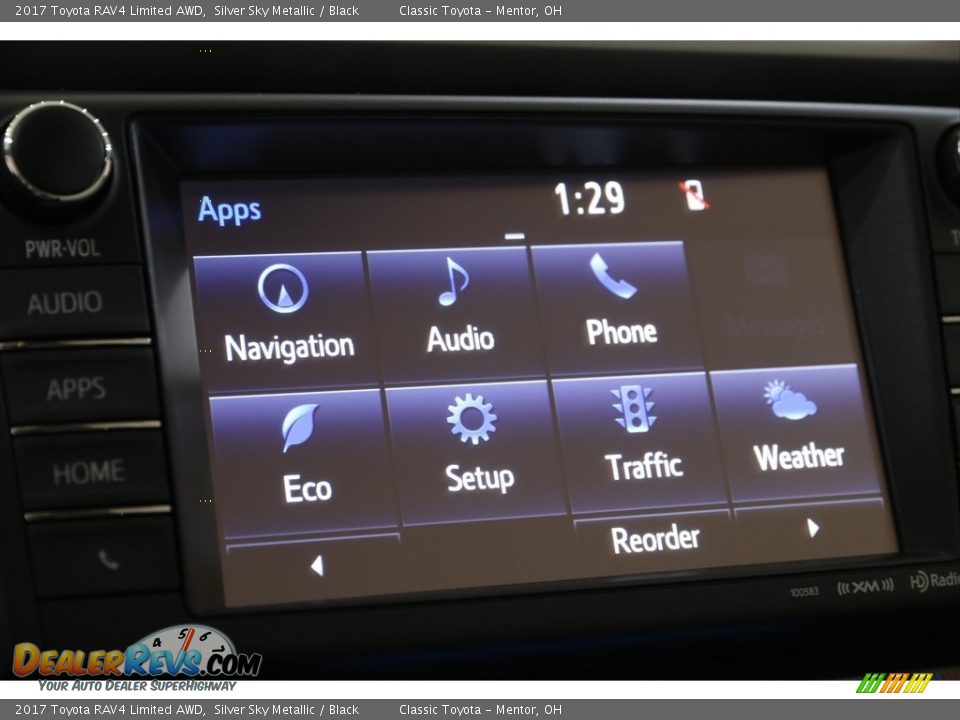 2017 Toyota RAV4 Limited AWD Silver Sky Metallic / Black Photo #15