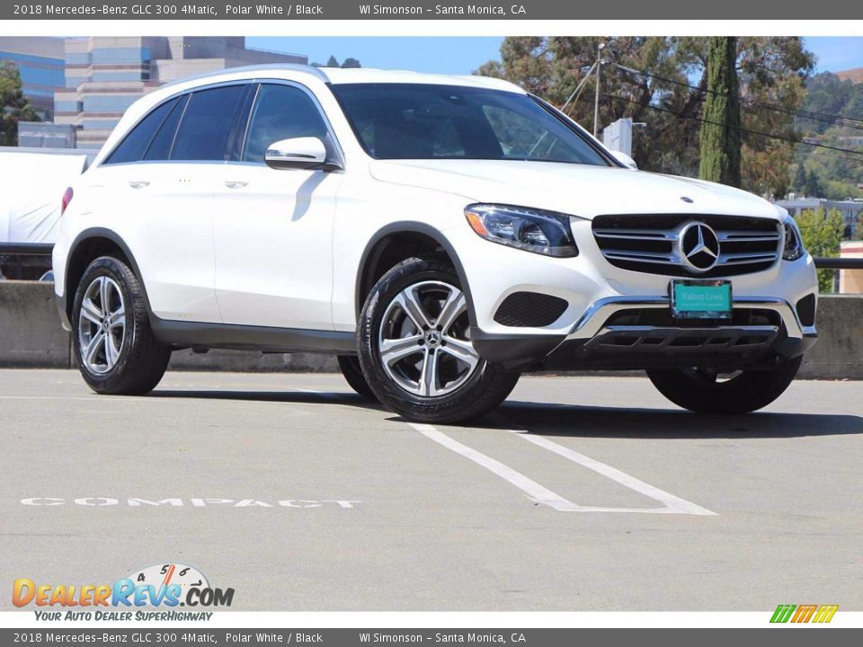 2018 Mercedes-Benz GLC 300 4Matic Polar White / Black Photo #2