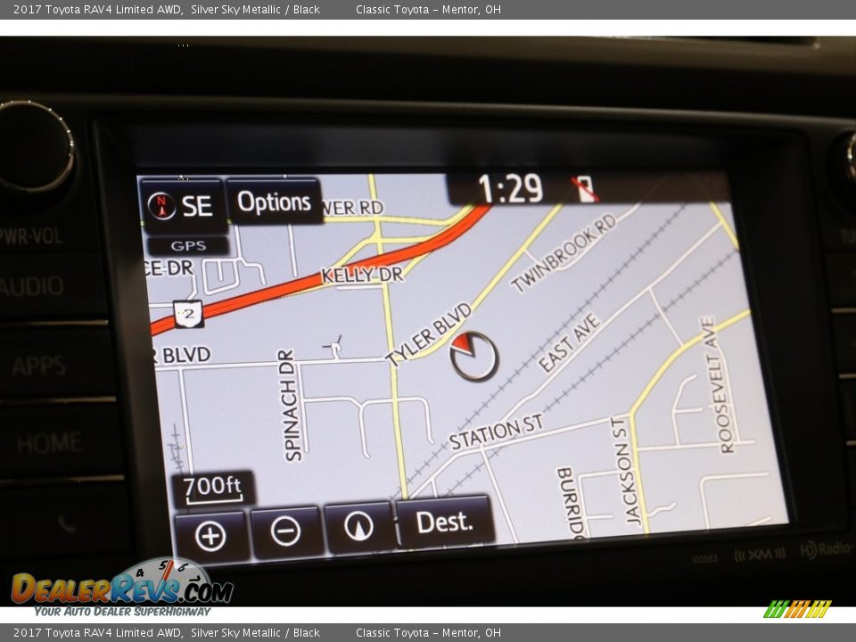 2017 Toyota RAV4 Limited AWD Silver Sky Metallic / Black Photo #16