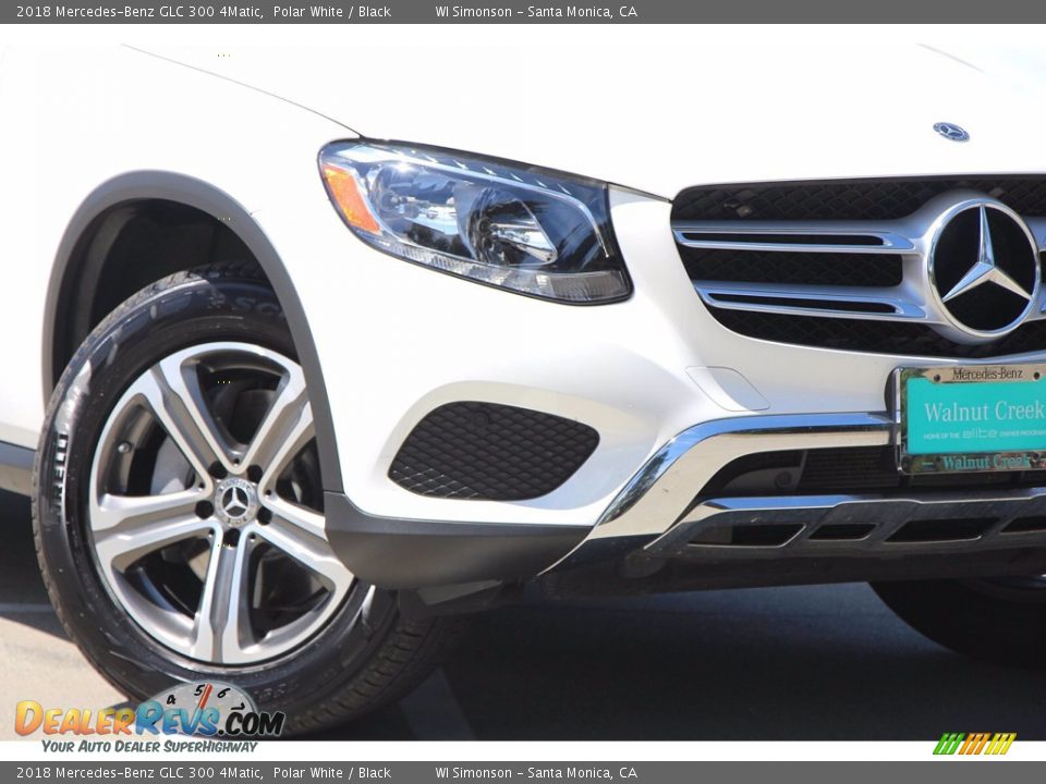 2018 Mercedes-Benz GLC 300 4Matic Polar White / Black Photo #3