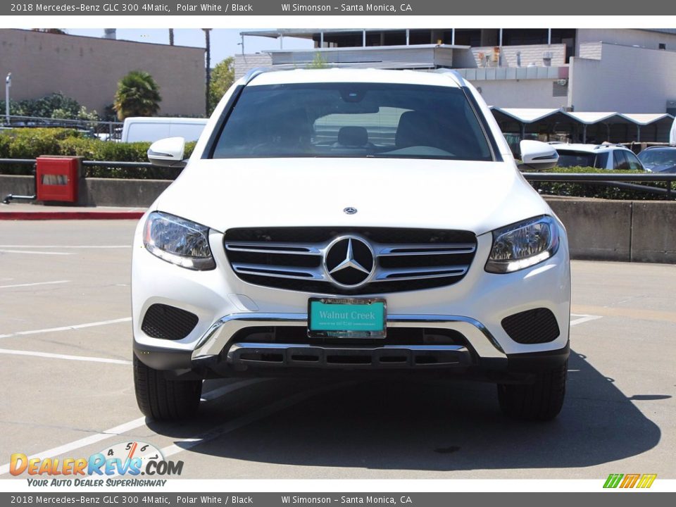 2018 Mercedes-Benz GLC 300 4Matic Polar White / Black Photo #4