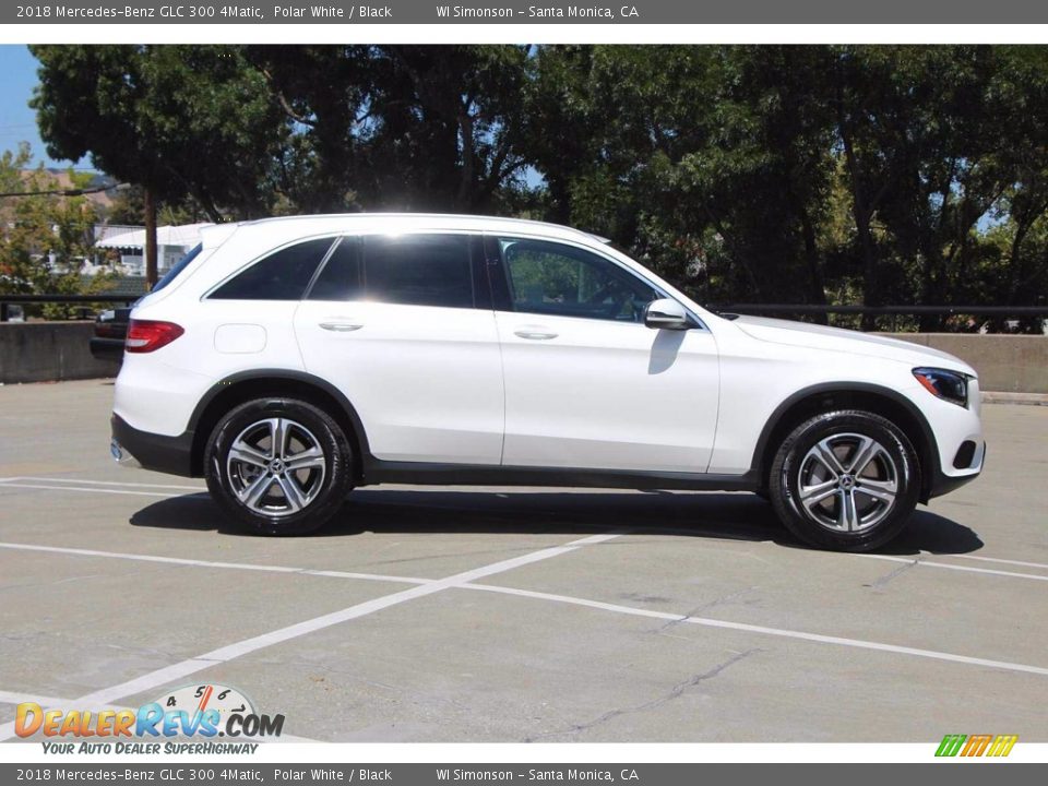 2018 Mercedes-Benz GLC 300 4Matic Polar White / Black Photo #5