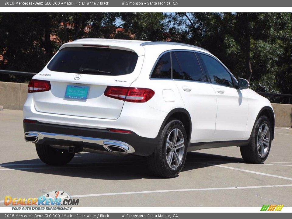 2018 Mercedes-Benz GLC 300 4Matic Polar White / Black Photo #6