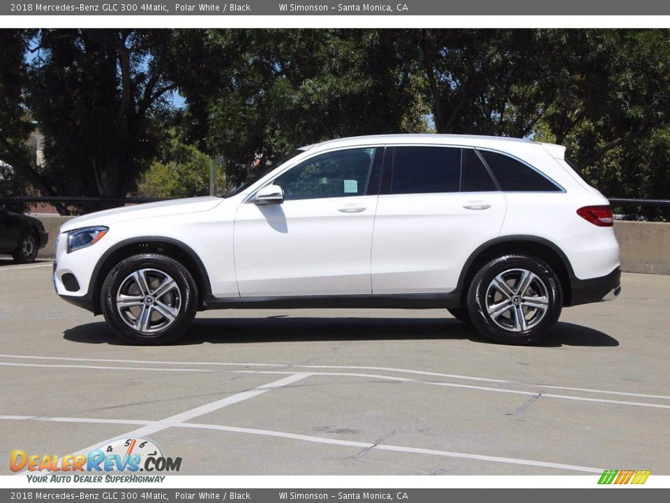 2018 Mercedes-Benz GLC 300 4Matic Polar White / Black Photo #9