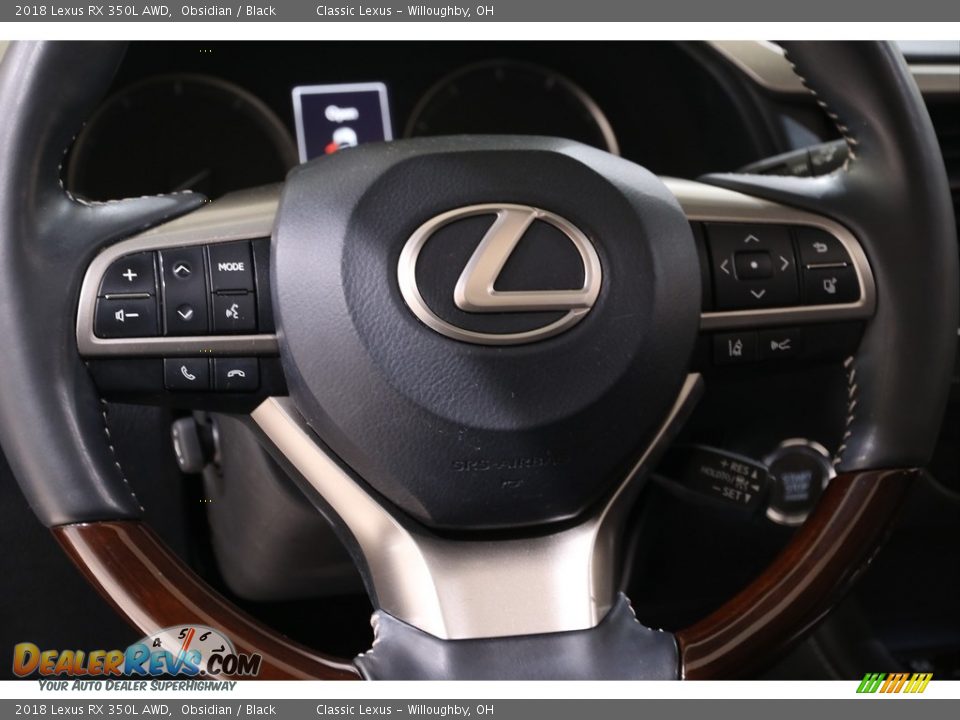 2018 Lexus RX 350L AWD Obsidian / Black Photo #9