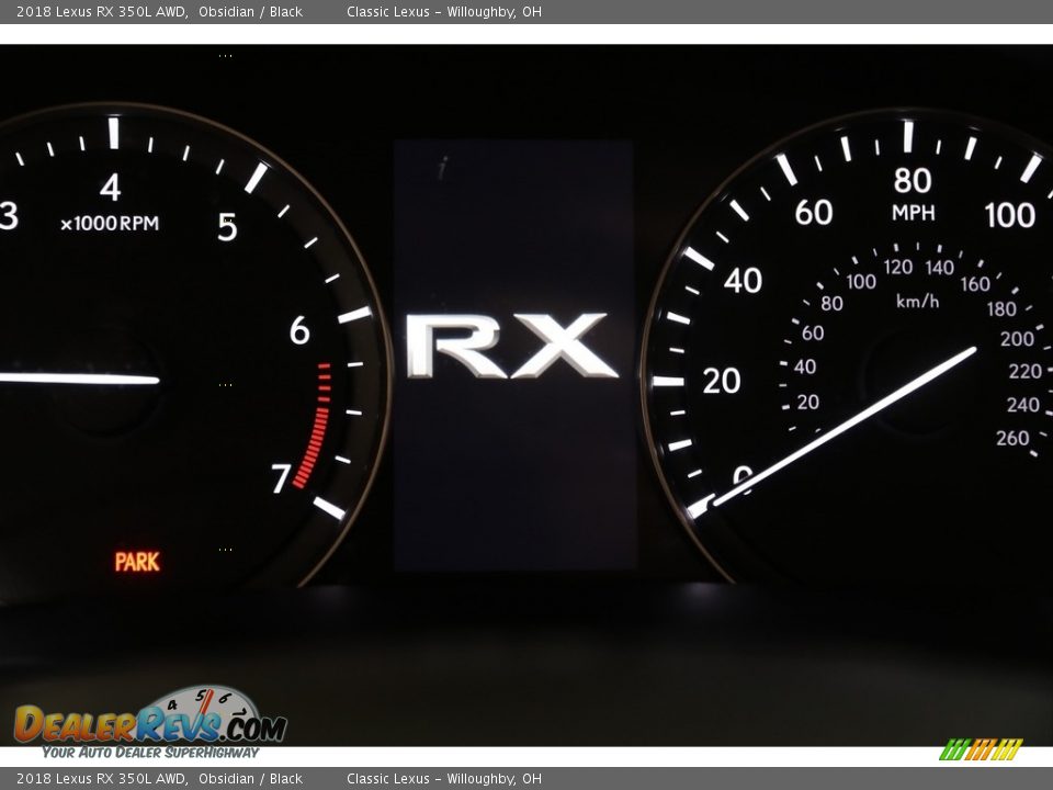 2018 Lexus RX 350L AWD Obsidian / Black Photo #10