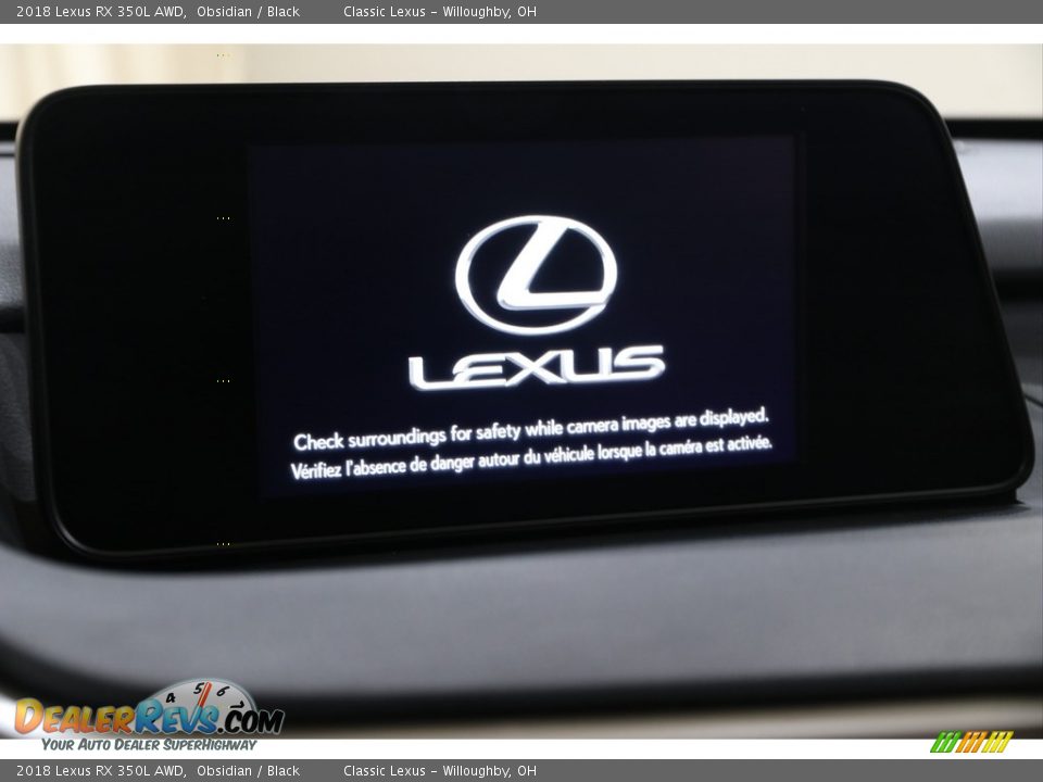 2018 Lexus RX 350L AWD Obsidian / Black Photo #12