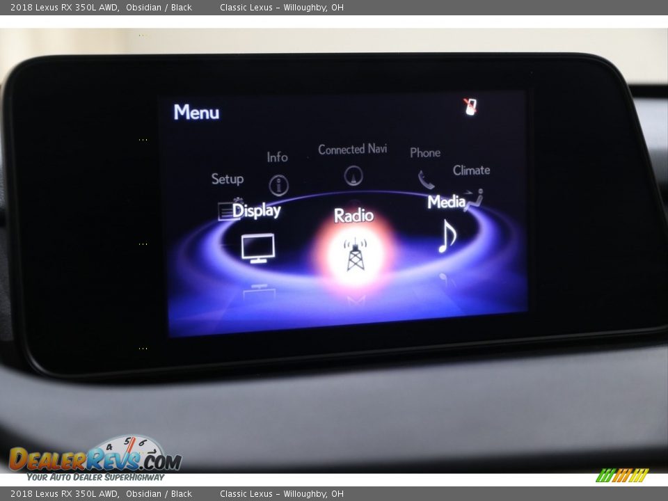 2018 Lexus RX 350L AWD Obsidian / Black Photo #13