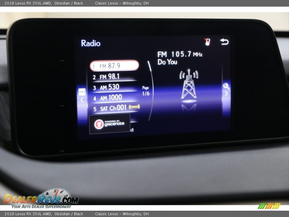 2018 Lexus RX 350L AWD Obsidian / Black Photo #14
