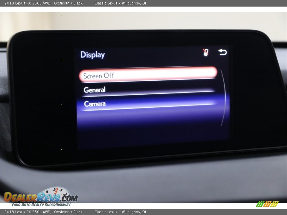 2018 Lexus RX 350L AWD Obsidian / Black Photo #15