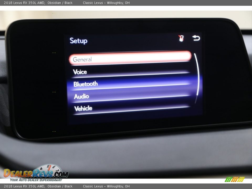 2018 Lexus RX 350L AWD Obsidian / Black Photo #16