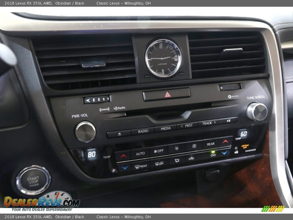 2018 Lexus RX 350L AWD Obsidian / Black Photo #22