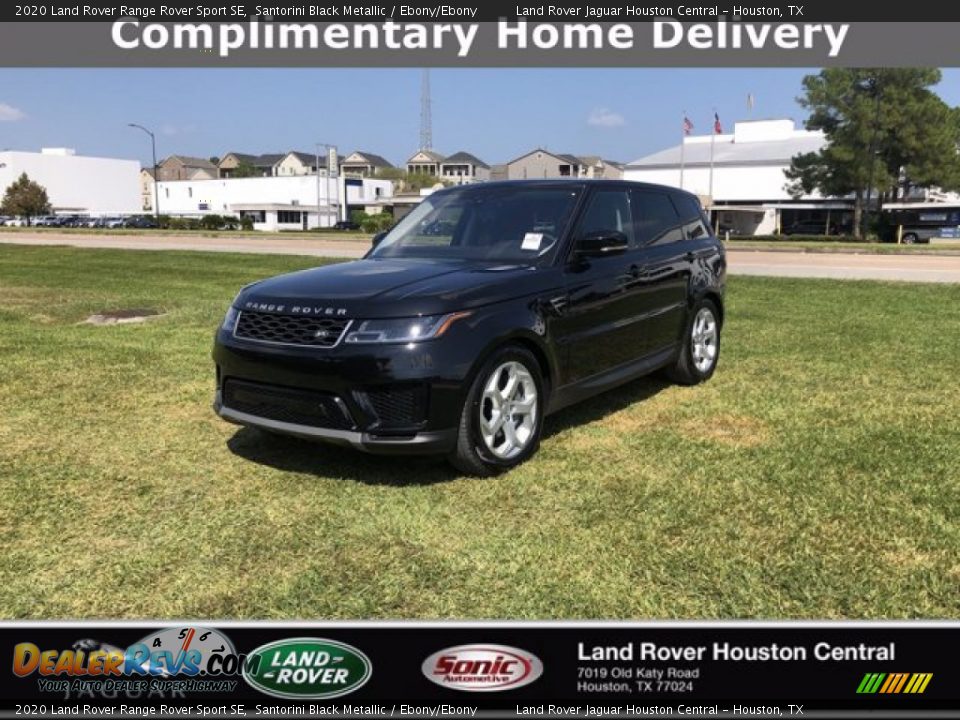 2020 Land Rover Range Rover Sport SE Santorini Black Metallic / Ebony/Ebony Photo #1