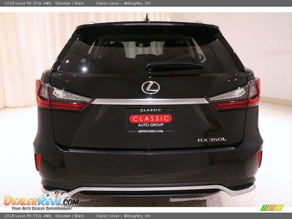 2018 Lexus RX 350L AWD Obsidian / Black Photo #33