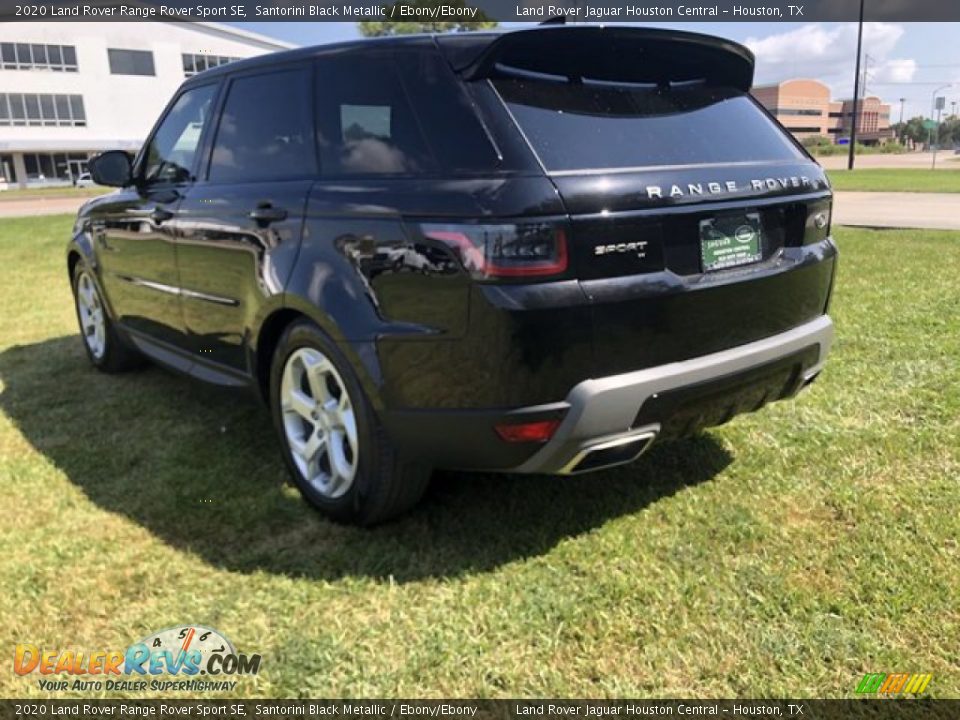 2020 Land Rover Range Rover Sport SE Santorini Black Metallic / Ebony/Ebony Photo #12